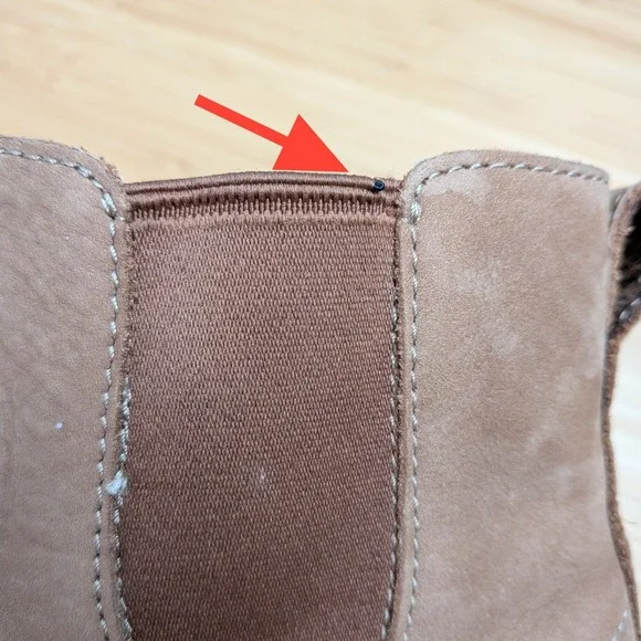 LL Bean Brown Suede Chelsea Ankle Boots Women Size 10 - Picture 6 of 10